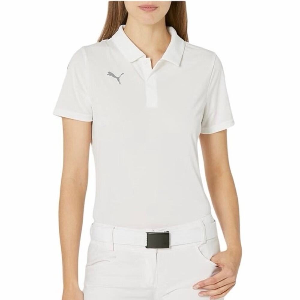 Puma Women's Teamliga Sideline Polo Shirt White Medium